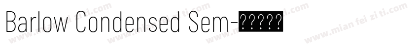 Barlow Condensed Sem字体转换